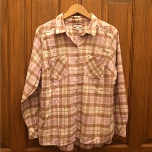 Croft & Barrow plaid flannel button down size 0X new